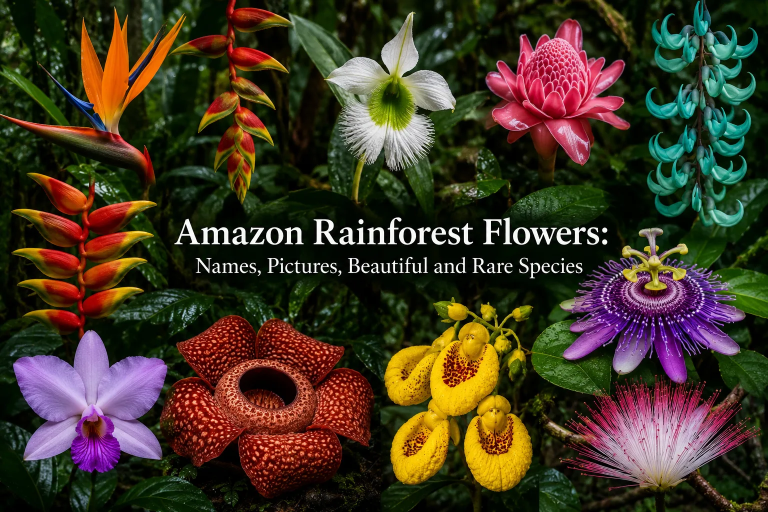 Amazon Rainforest Flowers: Names, Pictures, Beautiful and Rare Species