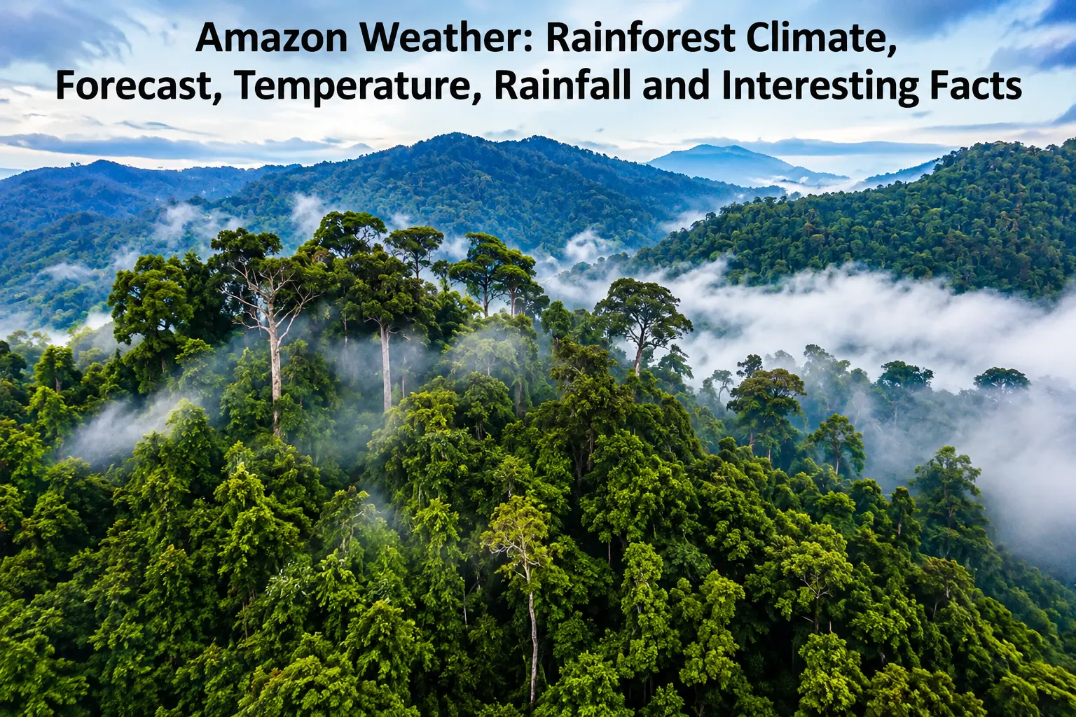 Amazon Weather: Rainforest Climate, Forecast, Temperature, Rainfall and Interesting Facts