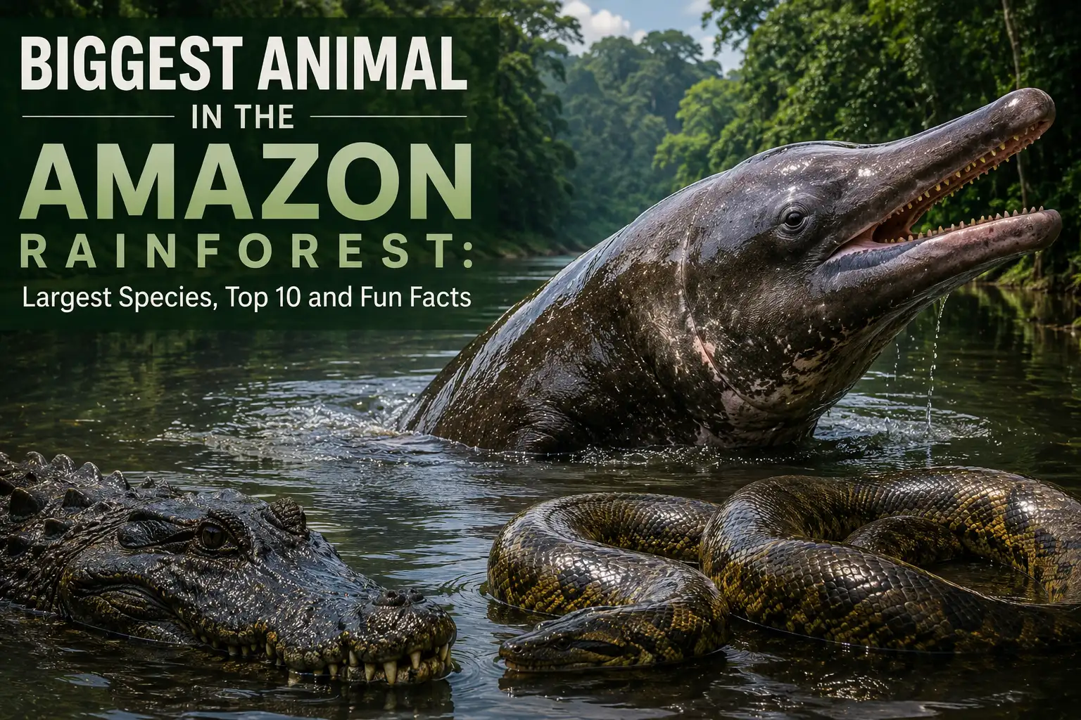 Biggest Animal in the Amazon Rainforest: Largest Species, Top 10 and Fun Facts