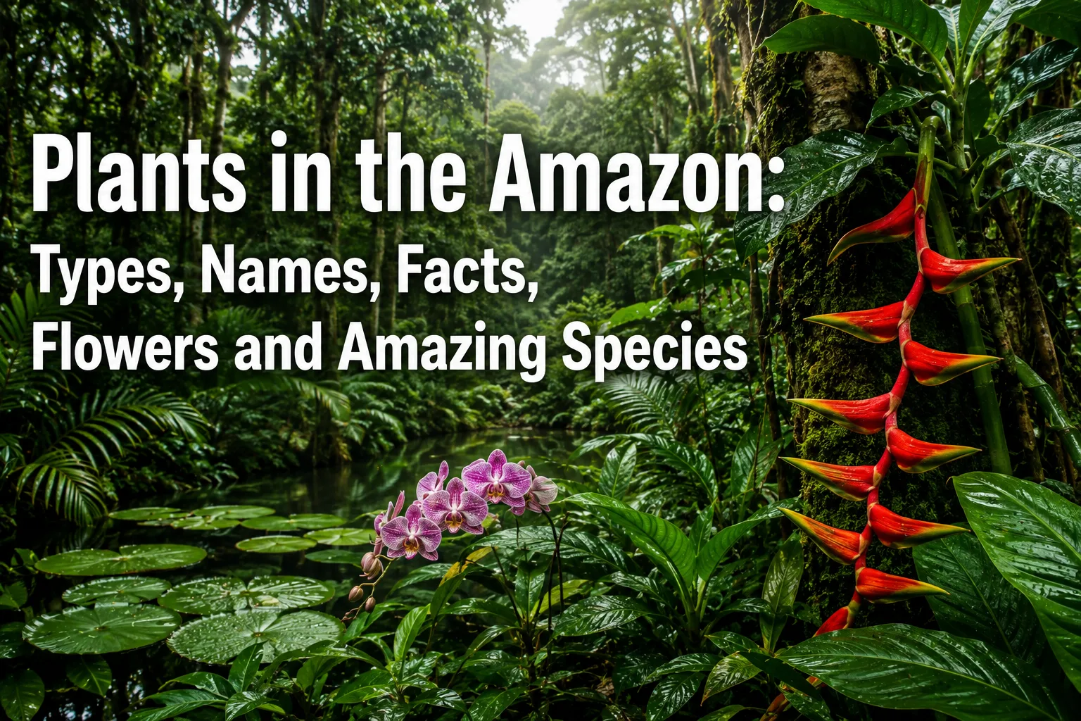 Plants in the Amazon: Types, Names, Facts, Flowers and Amazing Species