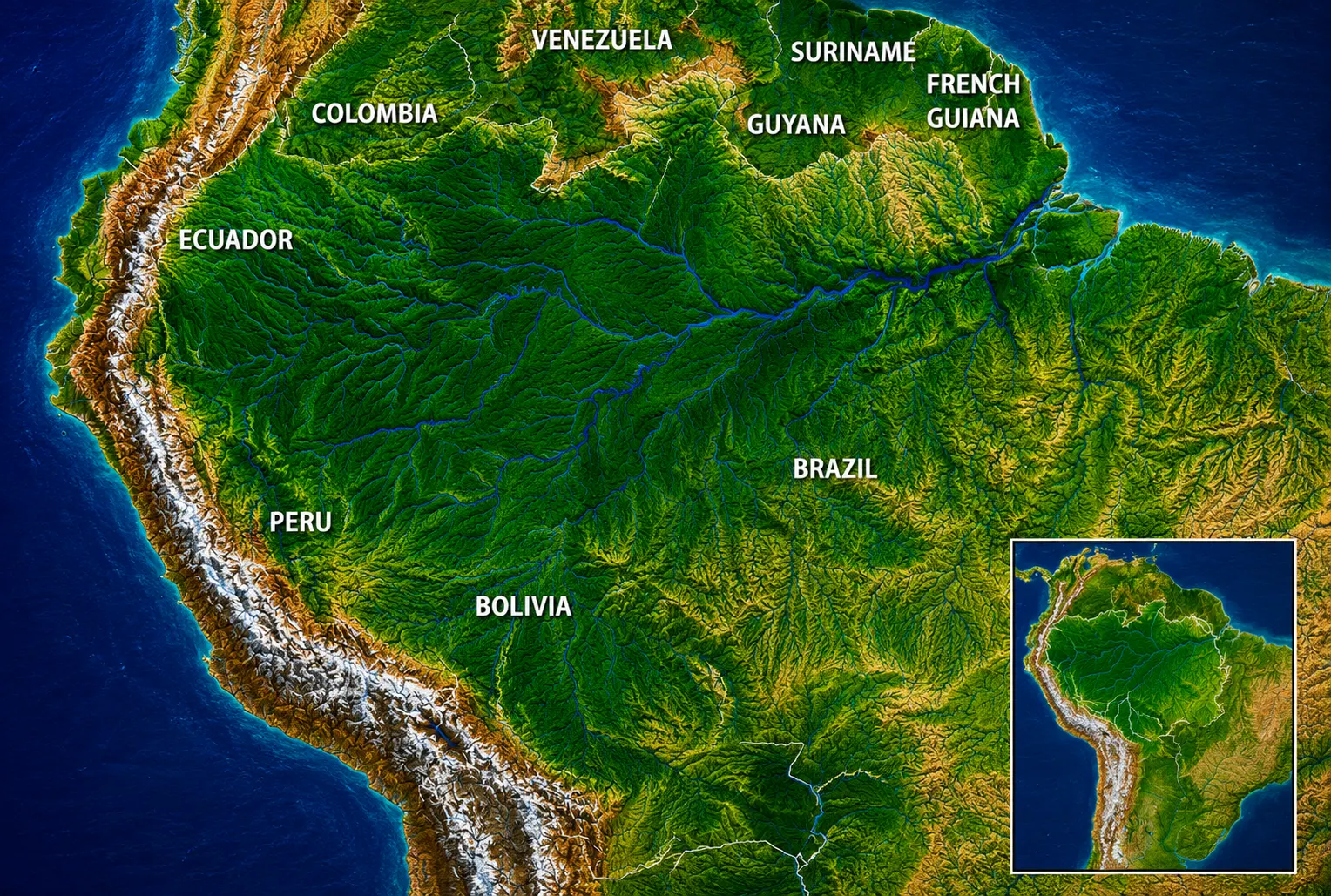 Where Is the Amazon Rainforest? Location, Map, Countries, and Geographic Region